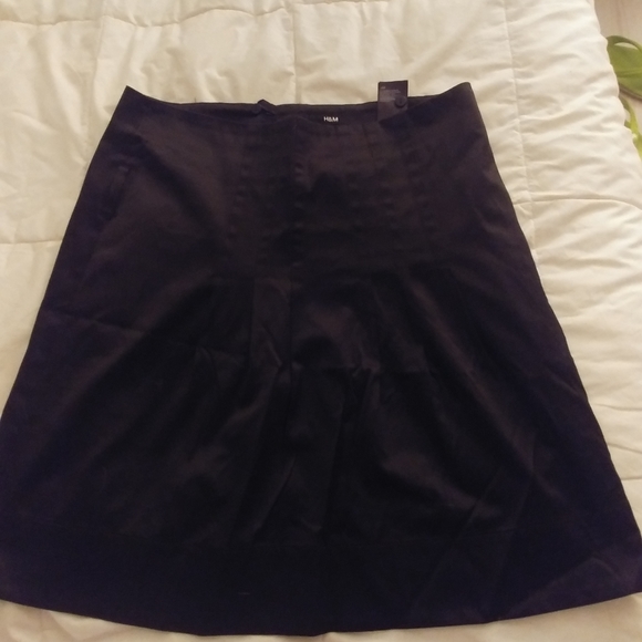 Black mini skirt